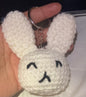White bunny keychain